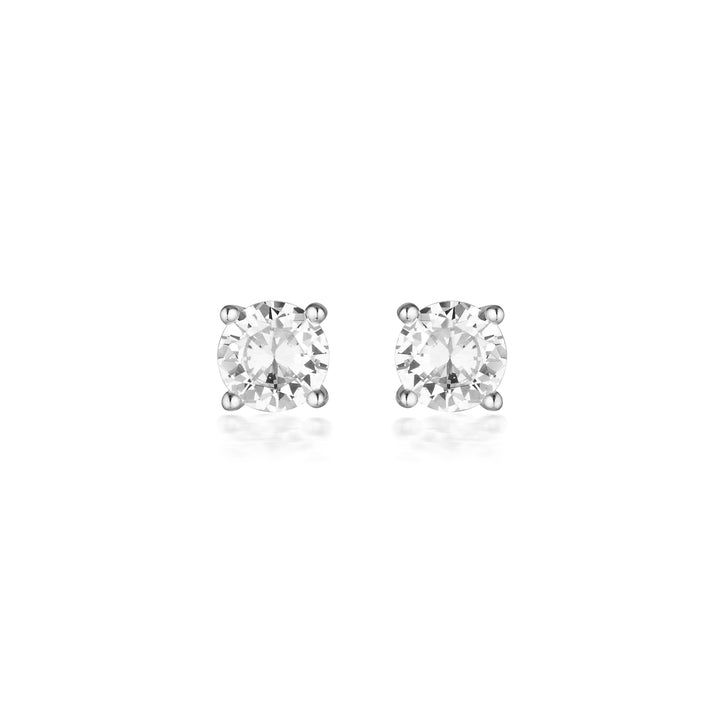 Georgini Gold Moissanite Studs 1tcw In 9ct White Gold