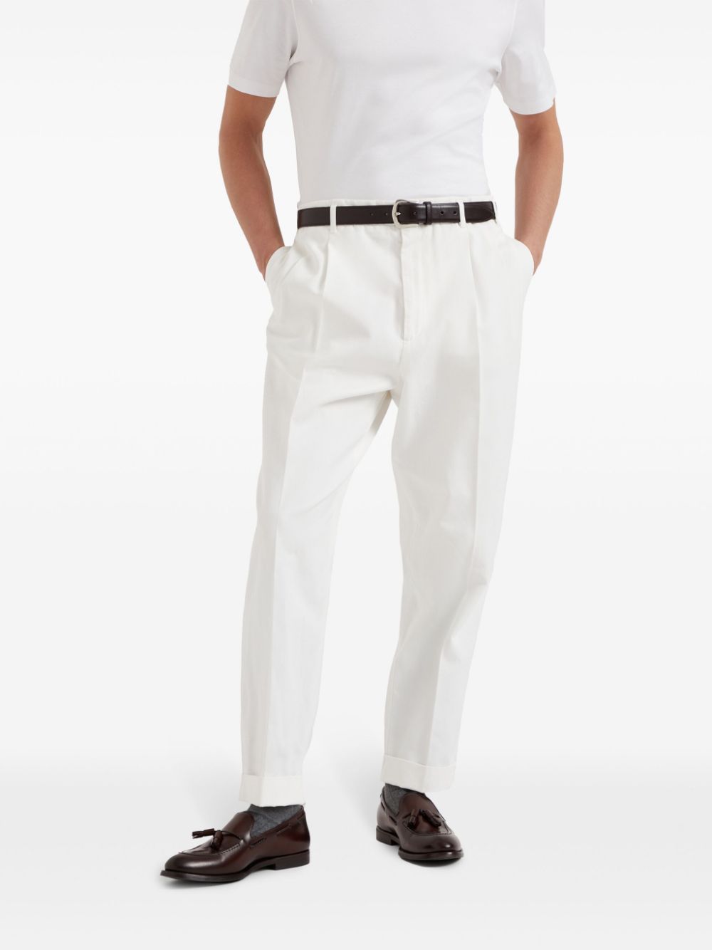 Brunello Cucinelli Trousers White