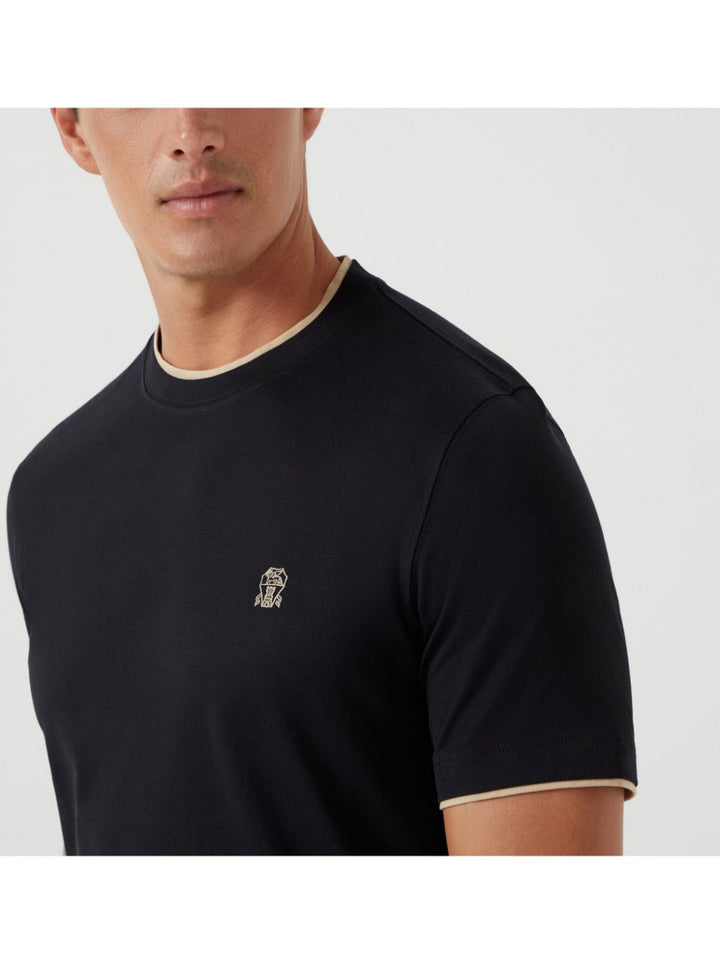 Brunello Cucinelli T-shirts and Polos Black