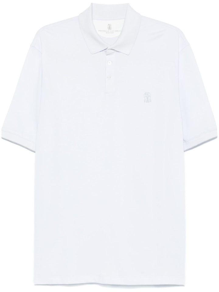 Brunello Cucinelli T-shirts and Polos Clear Blue