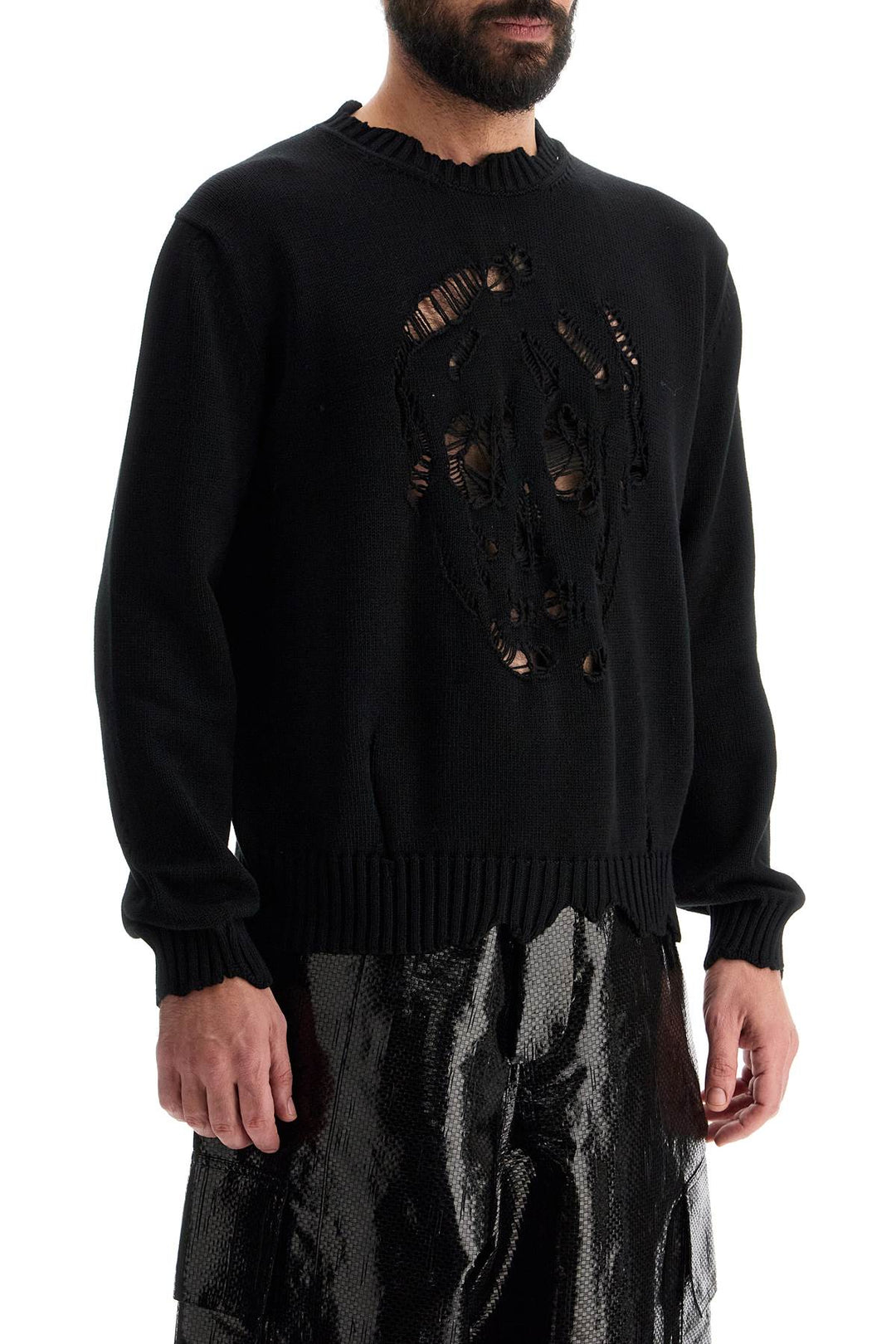 Alexander Mcqueen 'distressed skull print pul