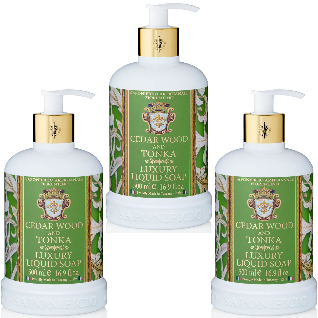 Cedar Wood & Tonka Hand Wash Set of 3Pcs