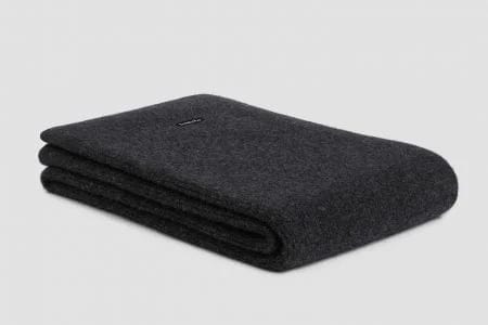 Bemboka Angora & Merino Wool Throws 130x220cm Charcoal Bemboka Chain Rib Angora & Merino Wool Throw - Pre-Shrunk Brand