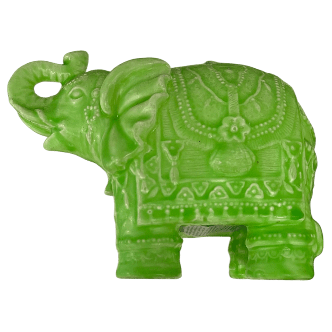 Mario Luca Giusti Candles Mario Luca Giusti Small Elephant Candle Green Mario Luca Giusti Small Elephant Candle Green Brand