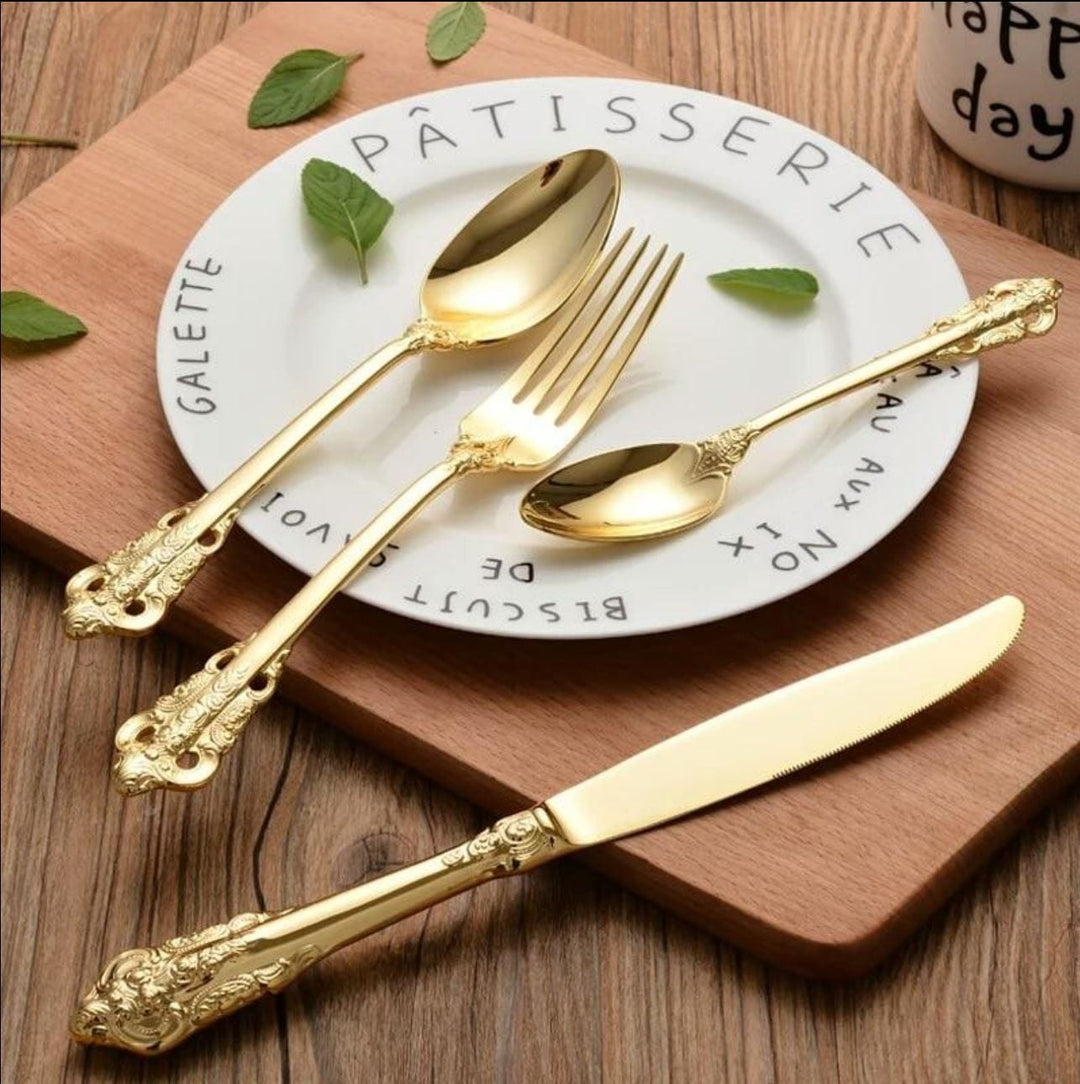 Harriet Cutlery Cutlery set 24pcs Harriett Gold Cutlery Set 18Pcs Brand