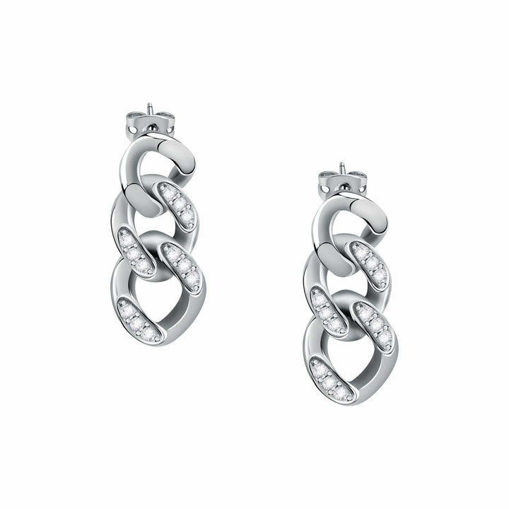 Chiara Ferragni earring Chiara Ferragni Chain Collection Silver Earrings Brand