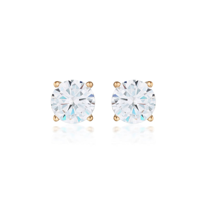 Georgini Earrings Georgini Gold Moissanite Studs 2tcw In 9ct Rose Gold Georgini Gold Moissanite Studs 2tcw In 9ct Rose Gold Brand