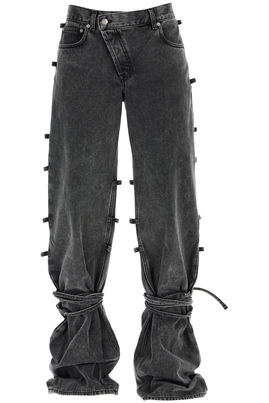 Alexander Mcqueen Jeans 50 Alexander Mcqueen baggy jeans with knotted detail Alexander Mcqueen baggy jeans with knotted detail Brand