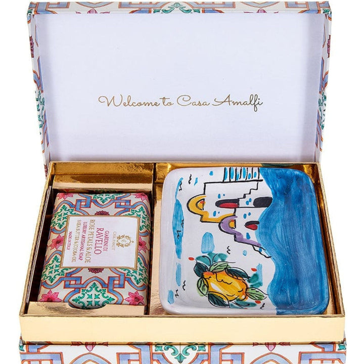 Casa Amalfi Maiolica Single Gift Box Casa Amalfi Giardini Di Ravello Single Gift Set Rose Petal & Saffron Casa Amalfi Giardini Di Ravello Single Gift Set Rose Petal & Saffron Brand