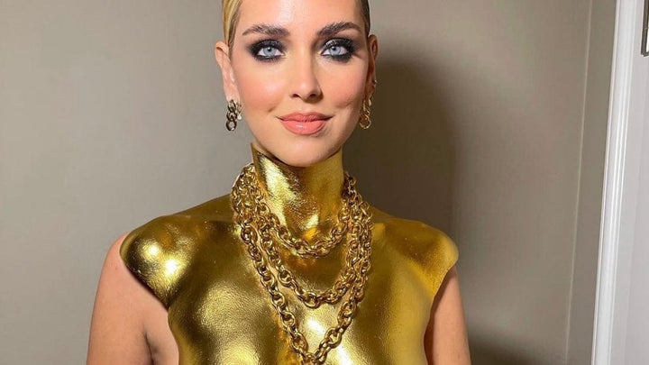 Chiara Ferragni Necklace Chiara Ferragni Chain Collection Big Chain Gold Necklace Brand