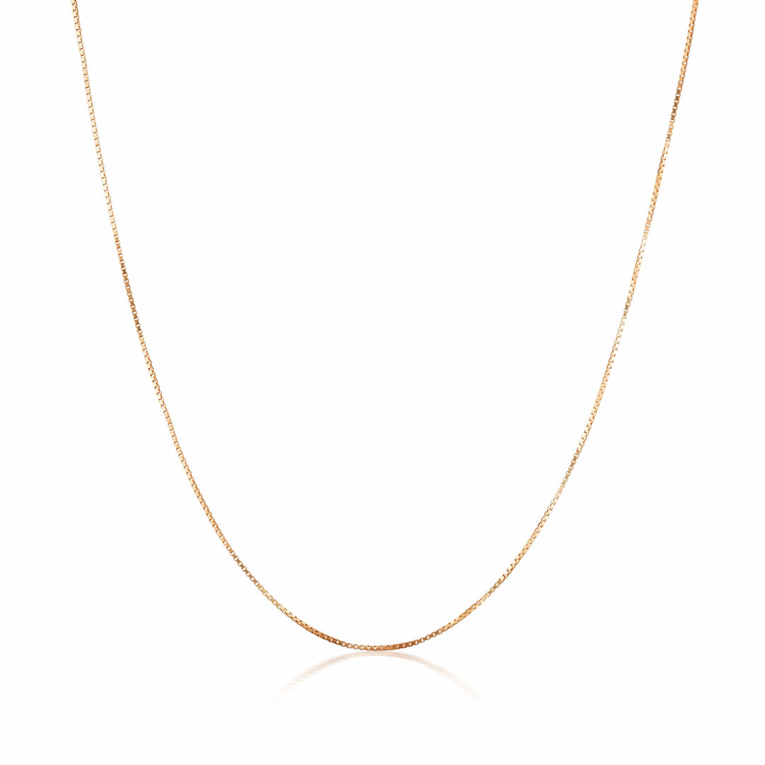 Georgini Necklace Georgini Gold Rose Gold 0.5mm Box Chain 42+3cm Extension In 9ct Georgini Gold Rose Gold 0.5mm Box Chain 42+3cm Extension In 9ct Brand