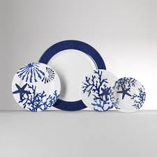 Mario Luca Giusti Plates Mario Luca Giusti Corallo Blue Dinner Plates Set of 2Pcs Mario Luca Giusti Corallo Blue Dinner Plates Set of 2Pcs Brand