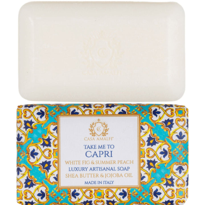 Casa Amalfi Single Body Soap Casa Amalfi Sailing Il Mediterraneo Body Soap - Blue Ocean 150g Casa Amalfi - Blue Grotto Body Soap 100% Vegan Natural  Brand