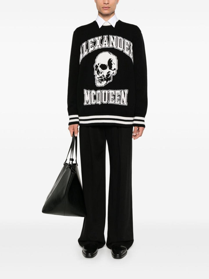 Alexander Mcqueen Topwear S Alexander McQueen Sweaters Black Alexander McQueen Sweaters Black Brand