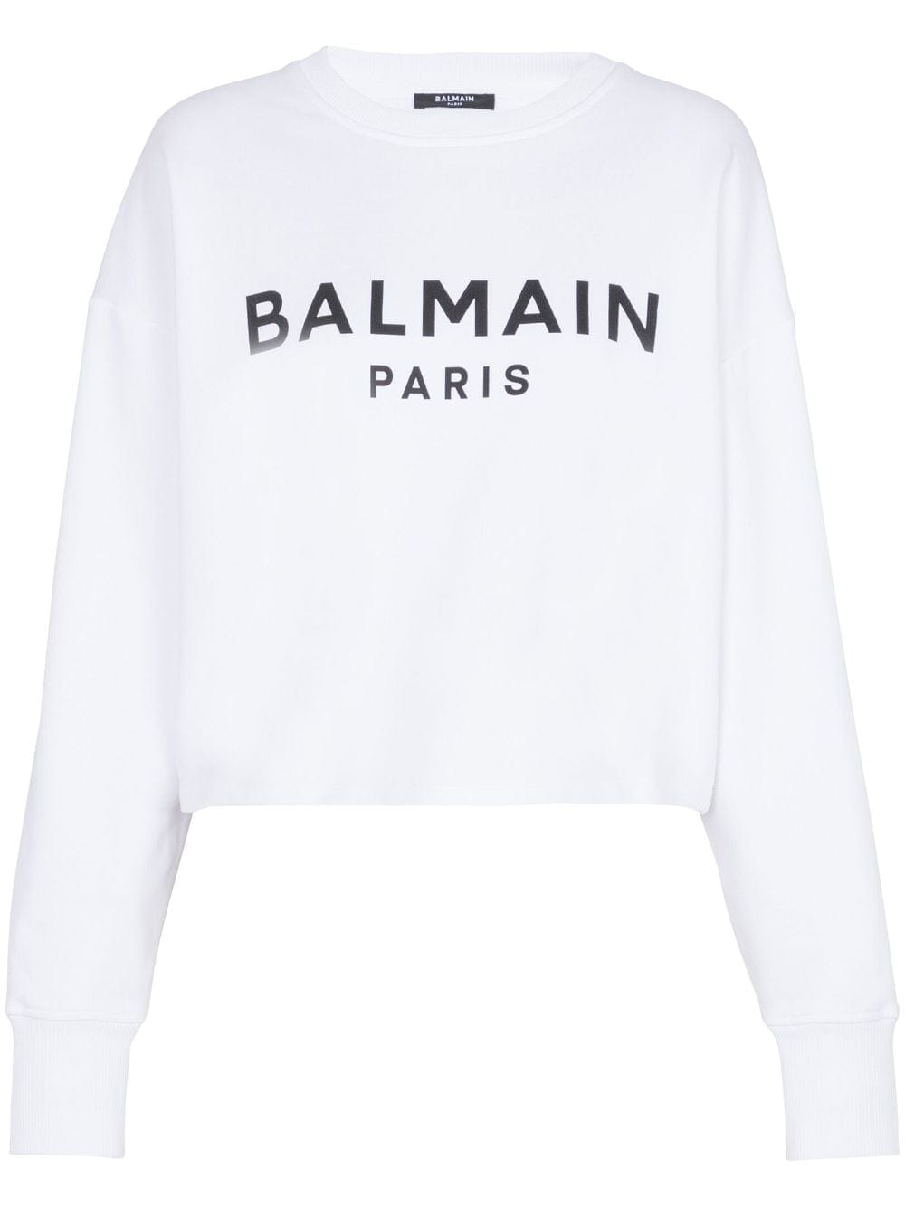 Balmain Topwear M Balmain Cotton Logo Sweater Balmain White Cotton Logo Sweater Brand