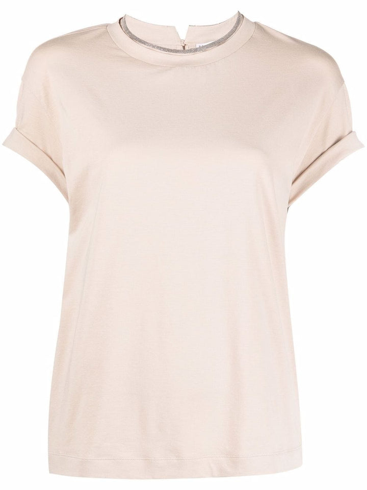 Brunello Cucinelli Topwear Brunello Cucinelli T-shirts and Polos Beige Brunello Cucinelli T-shirts and Polos Beige Brand