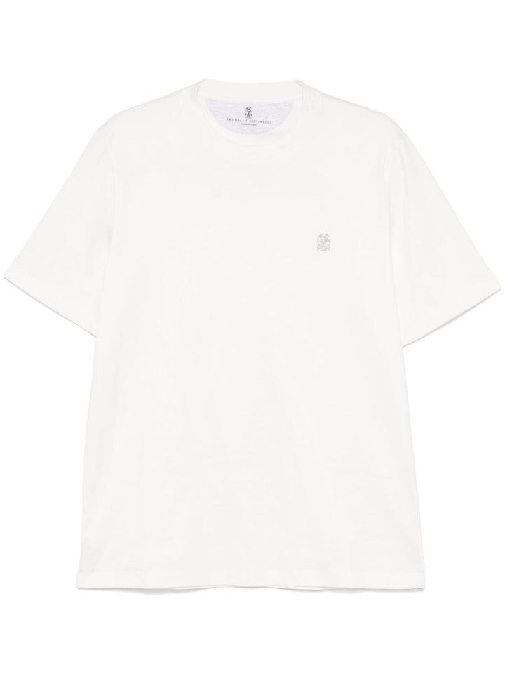 Brunello Cucinelli Topwear Brunello Cucinelli T-shirts and Polos White Brunello Cucinelli T-shirts and Polos White Brand