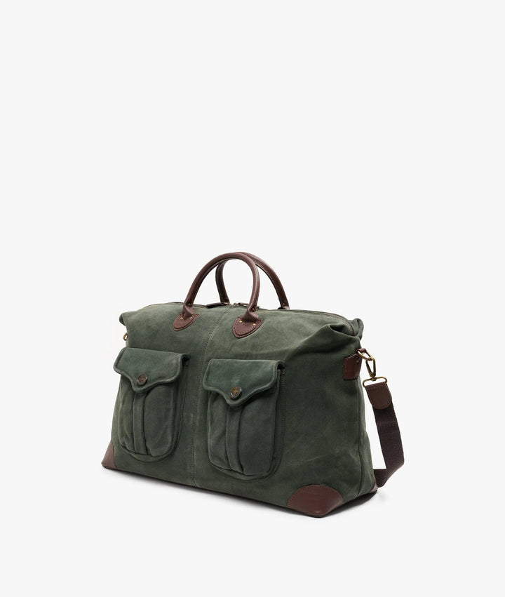 MyStyleBags Travel Bags My Style Bags Harvard Safari Duffel Travel Bag Italian Leather Greenfinch Safari Travel Duffel Bag - Deluxe Suede Carry-On Luggage My Style Bags  Brand