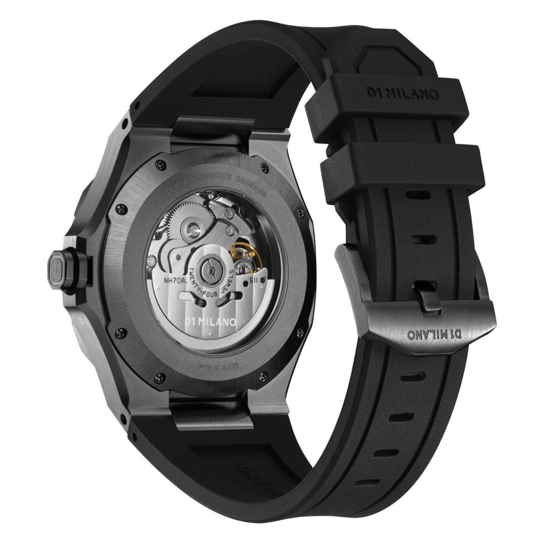 D1 Milano Watch D1 Milano Gun Metal Automatic Watch Brand