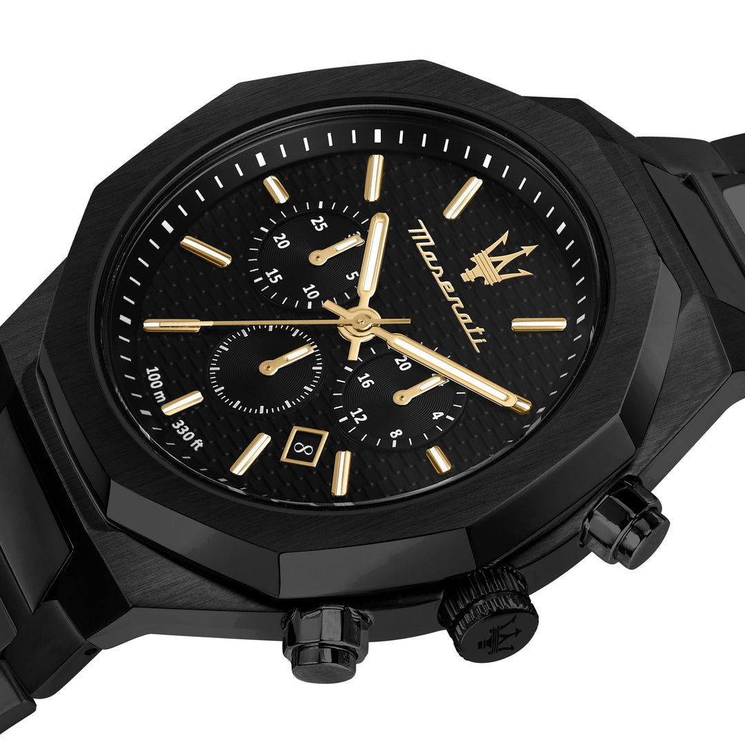 Maserati Watch Maserati Stile Black Chronograph Watch Brand