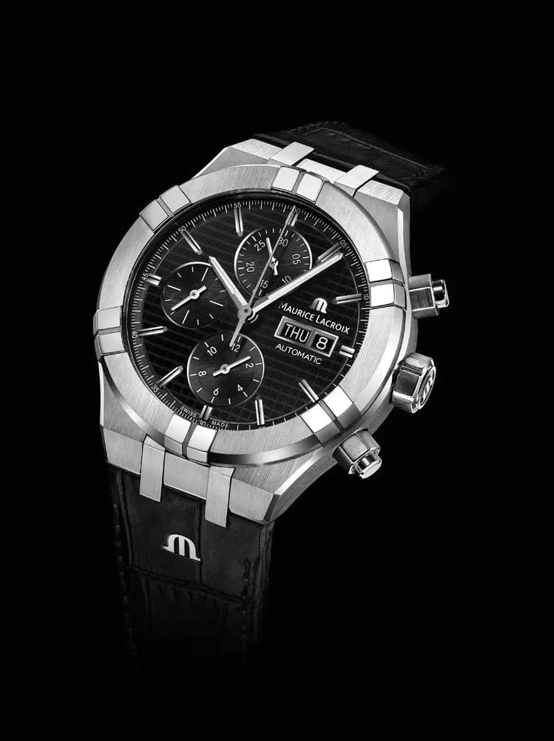 Maurice Lacroix Watch Maurice Lacroix Aikon Quartz Chronograph 44mm Black Maurice Lacroix Aikon Quartz Chronograph 44mm Black - Authentic Watch Brand