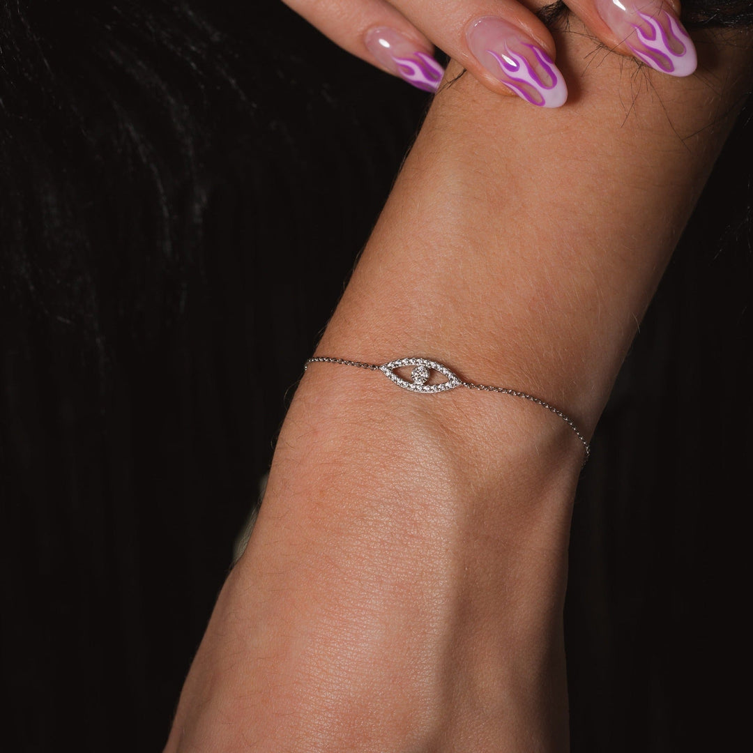 Georgini Bracelet Georgini Rock Star Evil Eye Silver Bracelet Brand