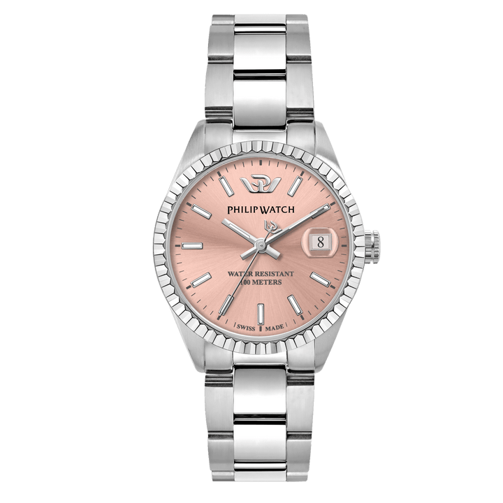 Philip Watch Watch Philip Watch Swiss Made Caribe Pink 35mm Women's Watch Brand