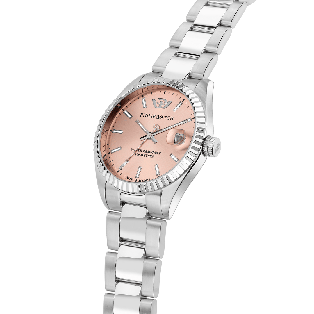 Philip Watch Watch Philip Watch Swiss Made Caribe Pink 35mm Women's Watch Brand